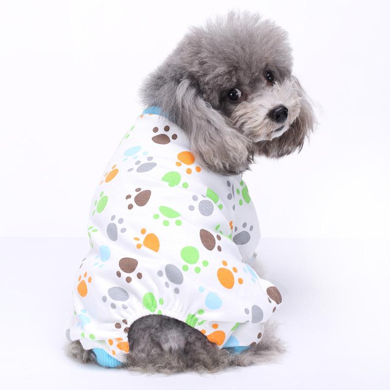 Pet Supplies Dog Four-legged Clothes Autumn and Winter Casual Comfortable and Breathable Home Pet Cotton Clothes
