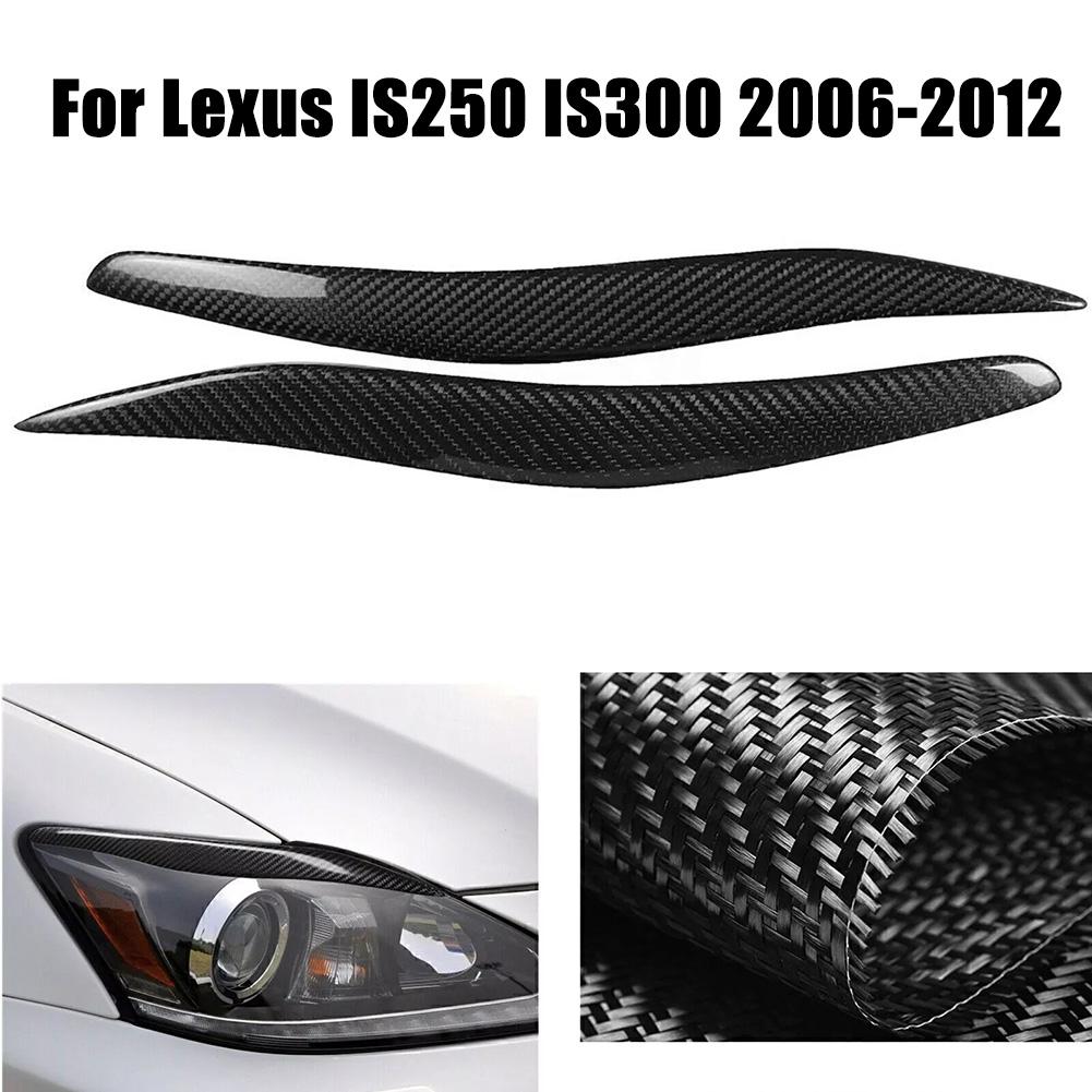 Car Exterior Accessories Carbon Fiber Carbon Fiber Fog Light Trim Headlight Eyelids Brand New Condition Easy Installation