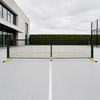 Pickleball Net With Wheels Sturdy Metal Frame Wheeled Pickleball Net Sports Equipment Heavy-Duty Easy Setup For Competition