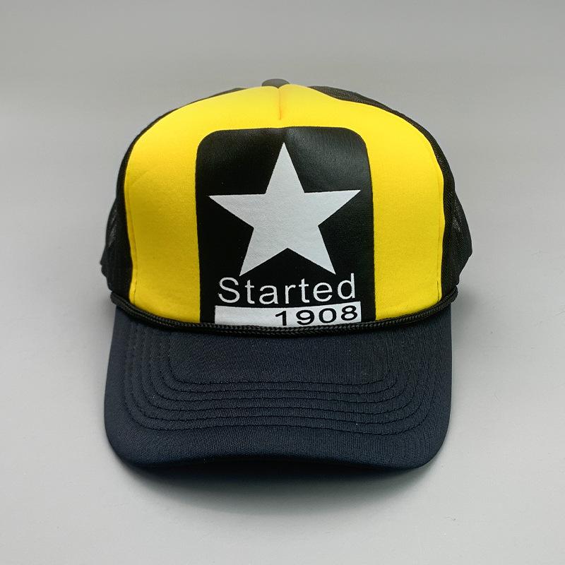 Breathable Cartoon Letter Fashion Men'S And Women'S Baseball Cap Cotton Hip Hop Skateboard Hollow Casual Sun Hat
