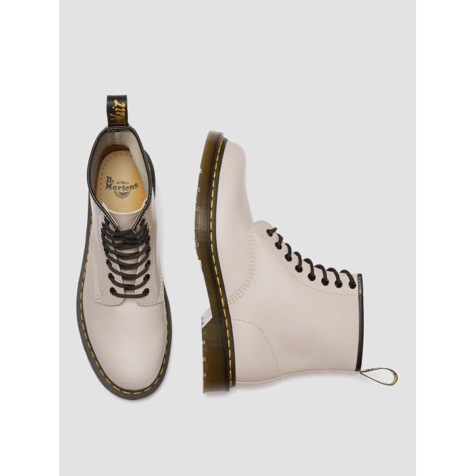 Dr. Martens Comfortable Lace-Up Short Martin Boots Unisex Boots Beige 31008348