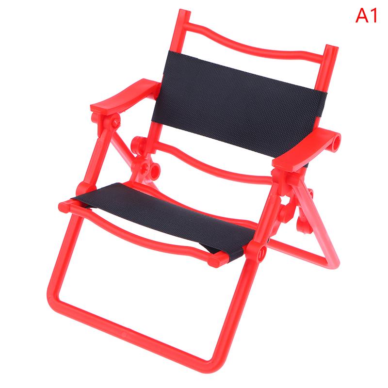 1:6 Dollhouse Mini Colorful Leisure Home Folding Chair Model Dollhouse Furniture Accessories