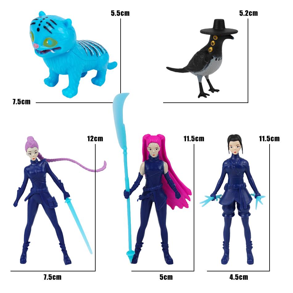 Kpop Demon Hunters Figure Toys Demon Hunters Figures Pvc Model Collectible Game Action Figures Room Decoration Kids Birthday Toy