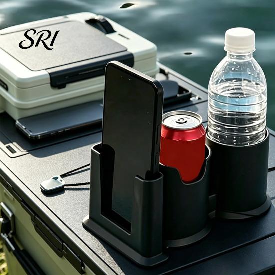 Suport durabil din plastic pentru pahar pentru placă SUP 2 în 1 Băutură și Telefon cu Fixare cu Sfoară Impermeabil Rezistent la Apă Sărată Accesoriu pentru Placă de Paddle