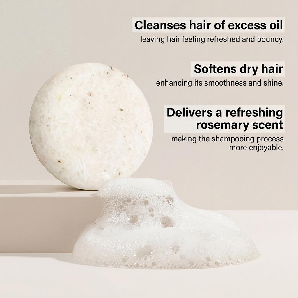 Shampoo Bar: Gentle Cleansing For Healthy, Smooth And Shiny Hair. Ideal For Daily Hair Care.