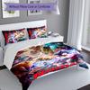 3pcs Custom Name League of Legends Jinx Set,Includes 1 Duvet Cover and 2 Pillowcases,All-season Bedroom Decor