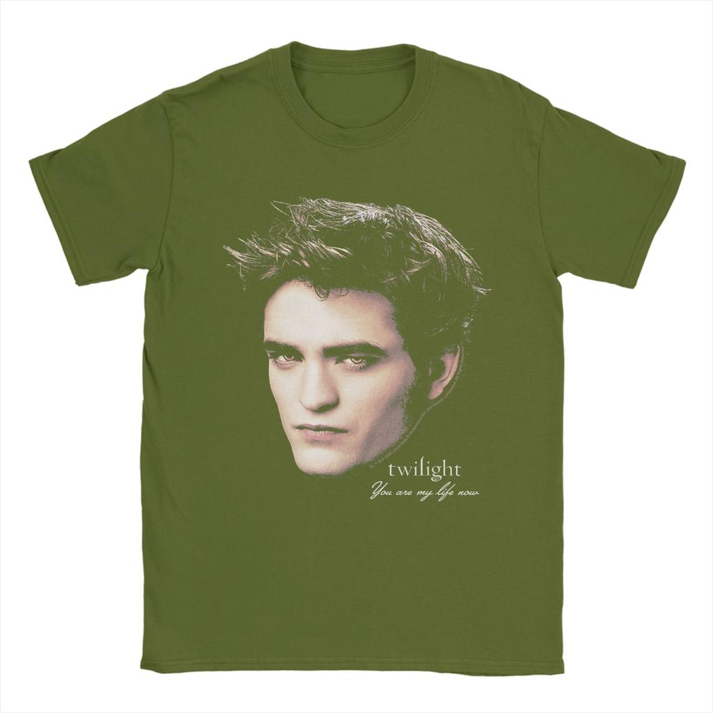 Twilight Edward Oversized Portrait Vampire Movie T Shirt Unisex YK TShirts O Neck Hip Hop Tee Shirt Casual Oversized Clothing