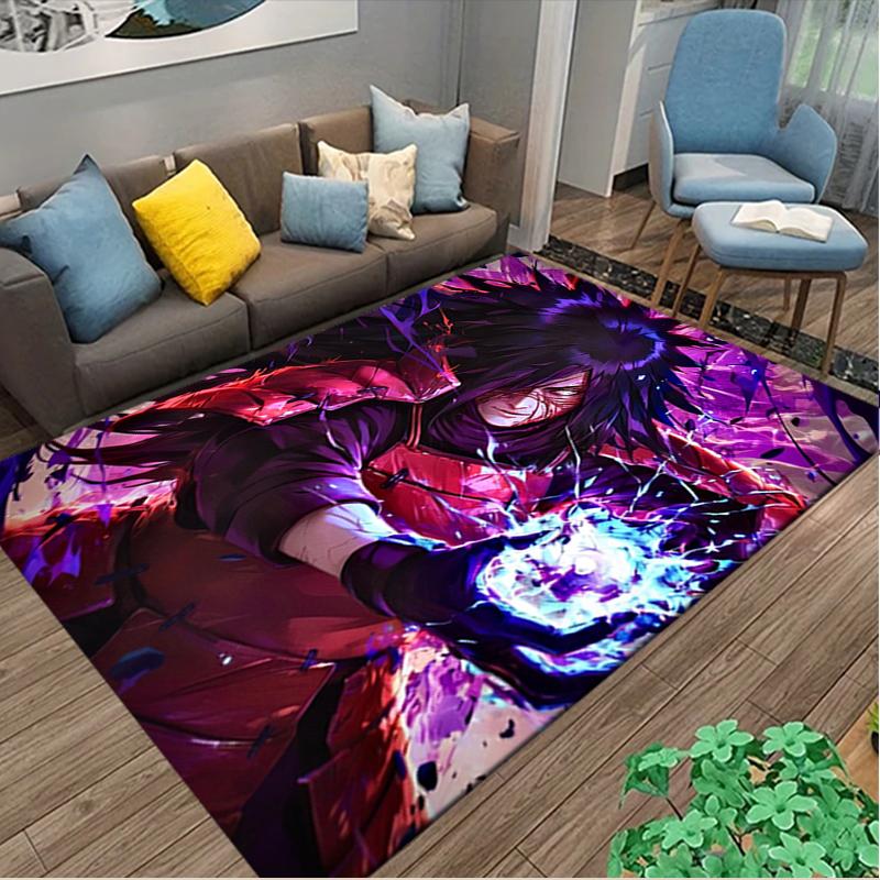 [1pc naruto Office Chair Carpet] Digital Printed Area Rug for Home & Game Room Use, Soft Indoor Sofa Chair Mat