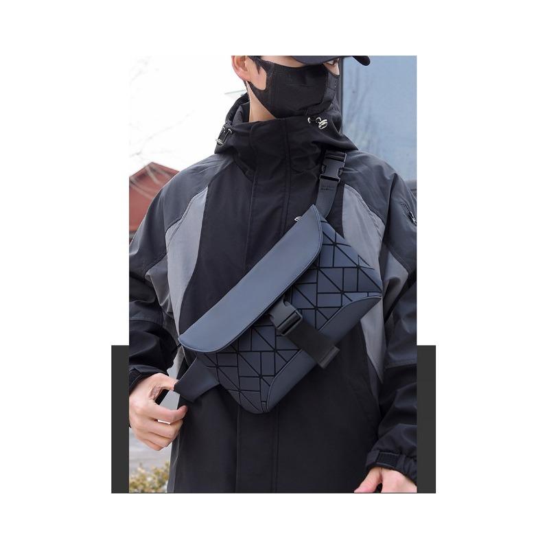 Lingge Crossbody Bag, Small Bag, Men's Bag, Small Square Bag, New Shoulder Bag