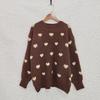 Autumn and Winter New Product Design Sense, Caring Jacquard Casual Round Neck Pullover Sweater, Women's Loose and Slimming Knitted Top 3496 KTB