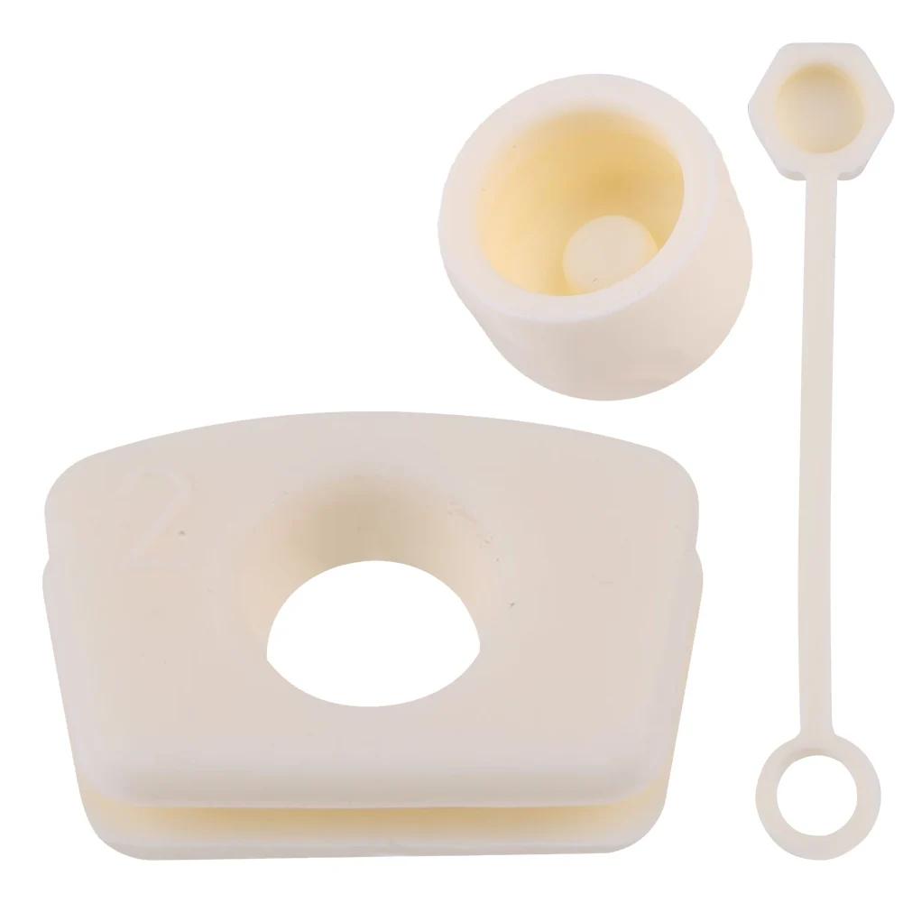 

Набор силиконовых заглушек от проливания, многоразовая крышка для соломинки, заглушка от проливания, набор заглушек от проливания для тамблера Stanley 1.0/2.0, аксессуары бежевый