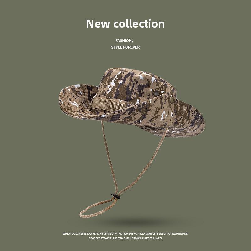 Bucket hat outdoor men's hat summer thin anti-ultraviolet women's sunshade quick-drying sunscreen breathable mountaineering hat