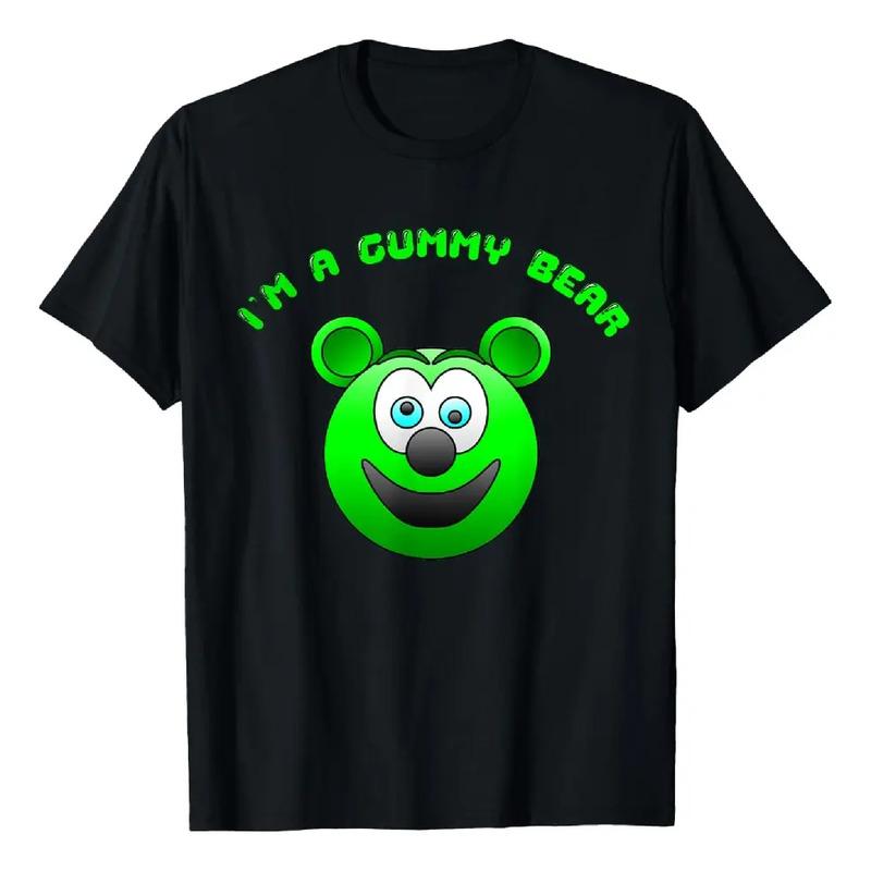 Camiseta De Desenho Animado Funny Cute Kids I m A Gummy Bear S разноцветный