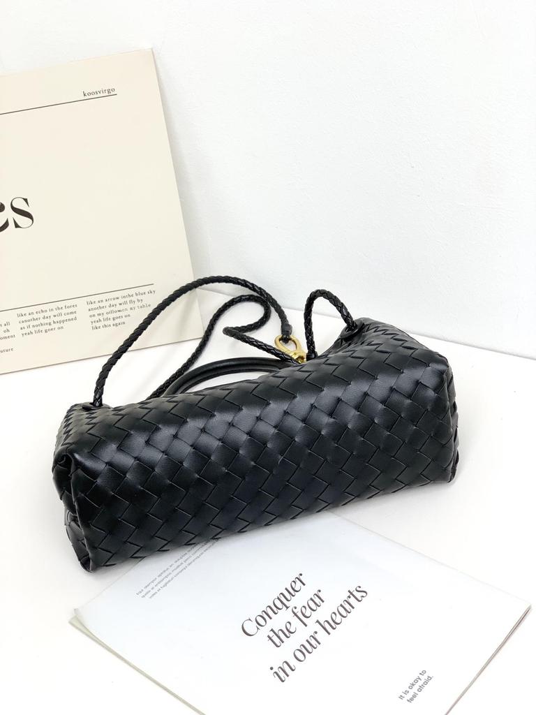 Geantă Tote Crossbody de Damă 2024 Retro din Piele Țesută Manual