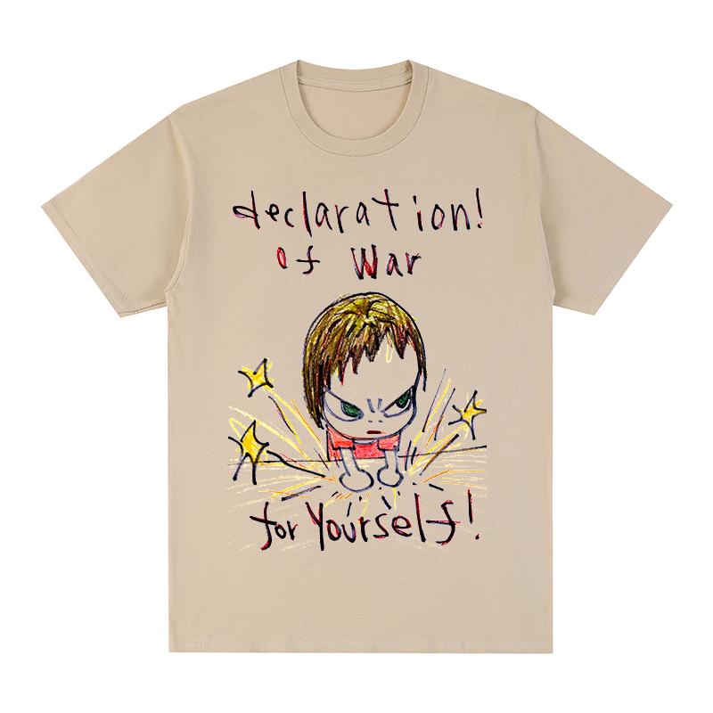 Tričko Yoshitomo Nara War for Yourself z bavlny, unisex, nové dámské tílko, unisex