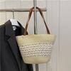 Jane Design Fashionable Shoulder Handbag Bag Women's Spring Summer Weaving High-end Beach Vacation Bucket Bag