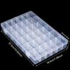 36 Grids Clear Craft Storage Boxes with Compartments, Bead Organizer Storage Box