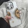 Tarot Wind Moon Star Pattern Phone Case For Iphone 17 15 14 13 Pro Max 11 12  Max 7 8 Plus  Stylish Shockproof Soft Coque Cover
