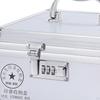 Cassetta di sicurezza con combinazione, grande capacità, 6,30"x6,30"x4,53" Multigriglie con codice, cassetta di sicurezza personale