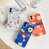 Silicone cartoon cute applicable Apple 14pro max painted 12pro mobile phone case TPU frame 12 protective case