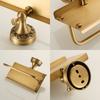 Antique Brass Toilet Paper Holder Wall Mount Brushed Gold Toilet Tissue Holder with Cell Phone Storage, Antique Bronze EL86W