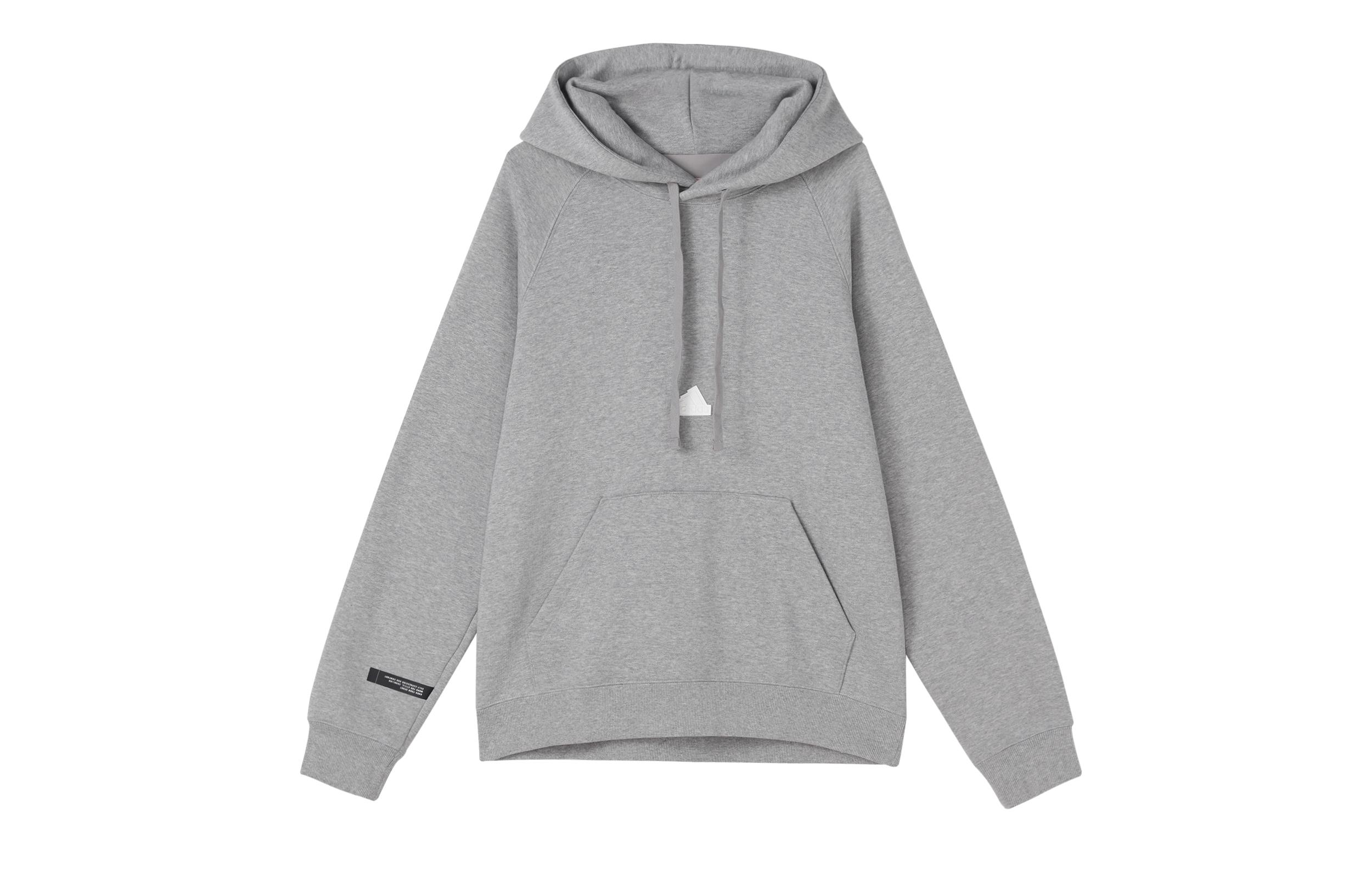 Adidas Sweatshirts Men s Gray Hooded Moderate Regular HN1950 S