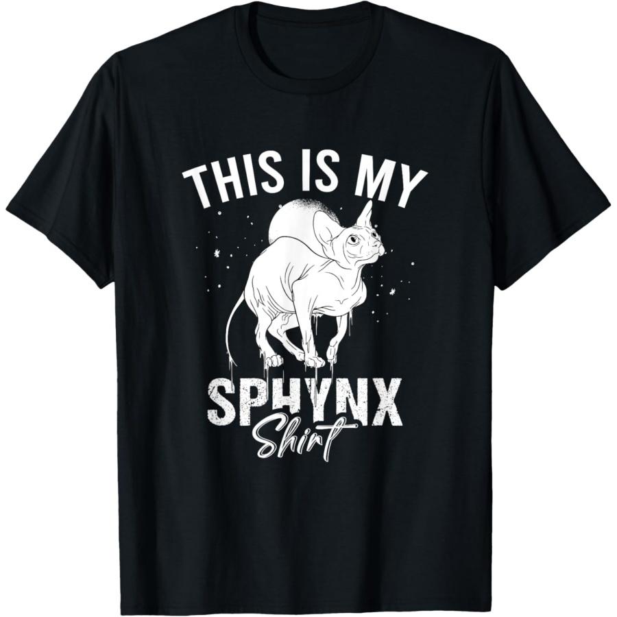 Сфинкс Египет Бесшерстная Кошка Поговорки Футболка(5) XXXXXL чёрный