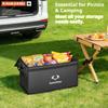 Car Trunk Storage Box, Large capacity Trip Camping Leather Organizer Bag For Ssangyong Rexton Tivoli Musso Kyron Korando Actyon