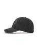 Emelbi Damaged Washed Unstructured Ball Cap Ny (Charcoal Grey)