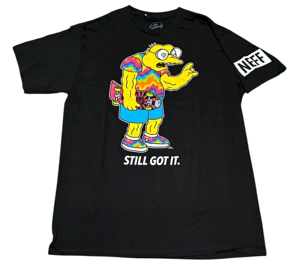 Новая футболка The Simpsons Moleman Neff Skateboard Классическая Мужская Унисекс S