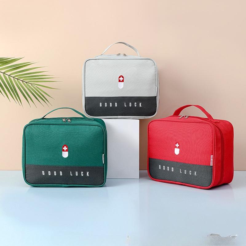 Portable First Aid Kit Bags Medicine Medical Large Storage Bag Pouch Camping Emergency Home Outdoor Travel Handle Bag Organizer