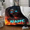 Skull Fire Home Blankets Comfortable Soft Lightweight Multiseasonal Blanket For Picnics Sofas Offices Beds Living Rooms Perfect Gift For Friends'