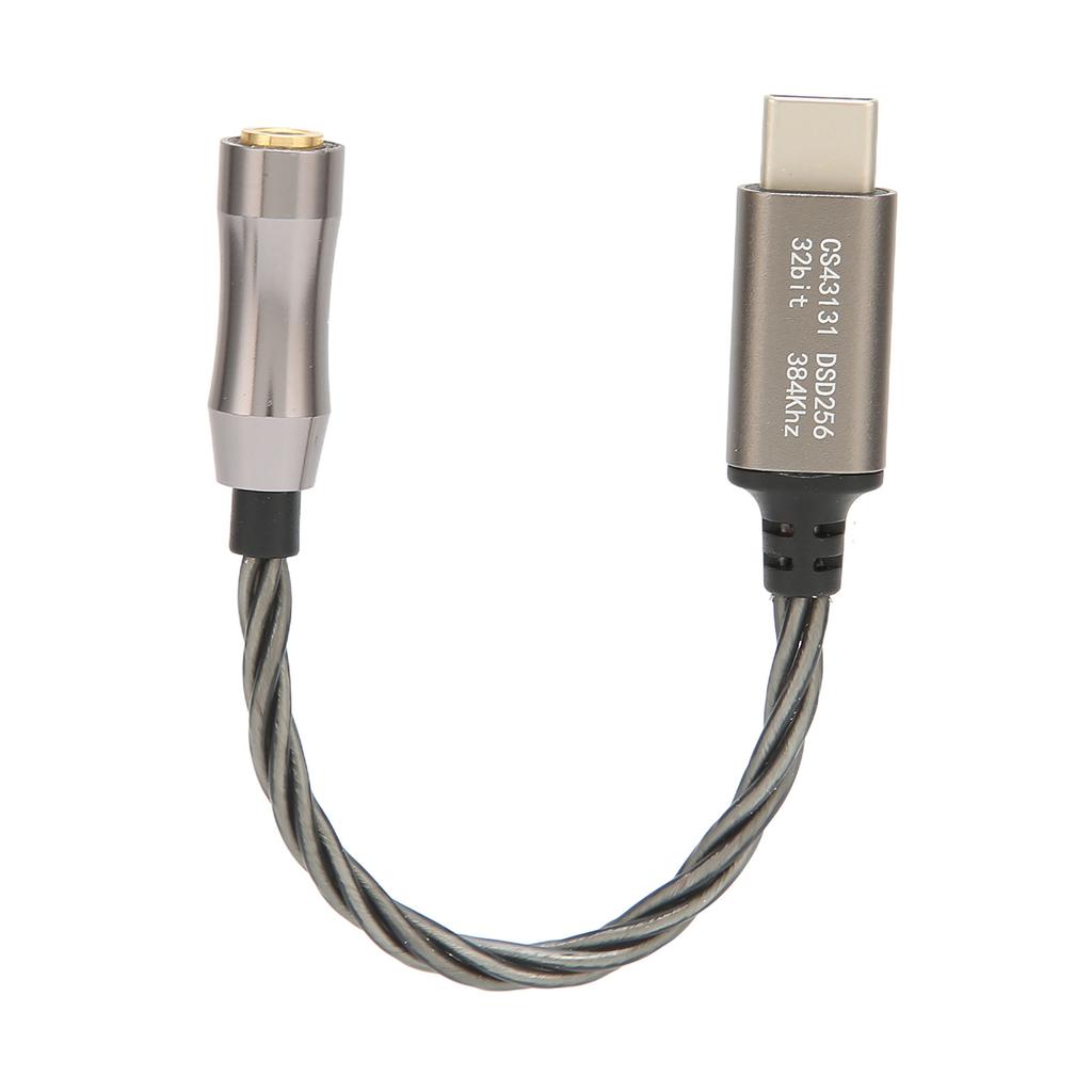 Type C To 3.5mm Headphone Amplifier 15cm 5.9in 120dB Headphone Amplifier for Android PC