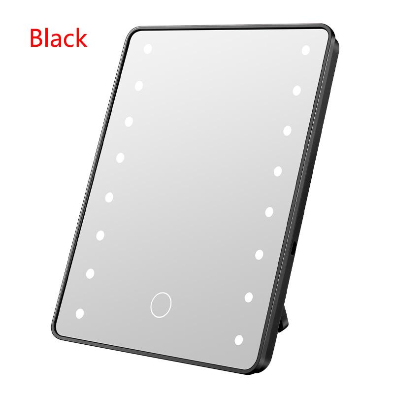Desktop HD Makeup Mirror Three Levels of LED Light Makeup Mirror Portable Makeup Mirror, Household Intelligent Luminous Mirror