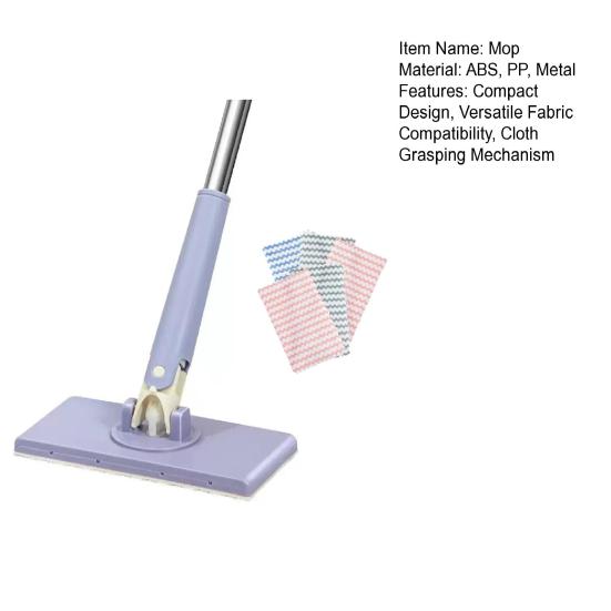 Mini Mop com Cabeça Giratória Mãos Livres Cabo de Empurrar e Puxar Cantos Apertados Debaixo de Móveis Mop para Espaços Pequenos Ferramenta de Limpeza Doméstica