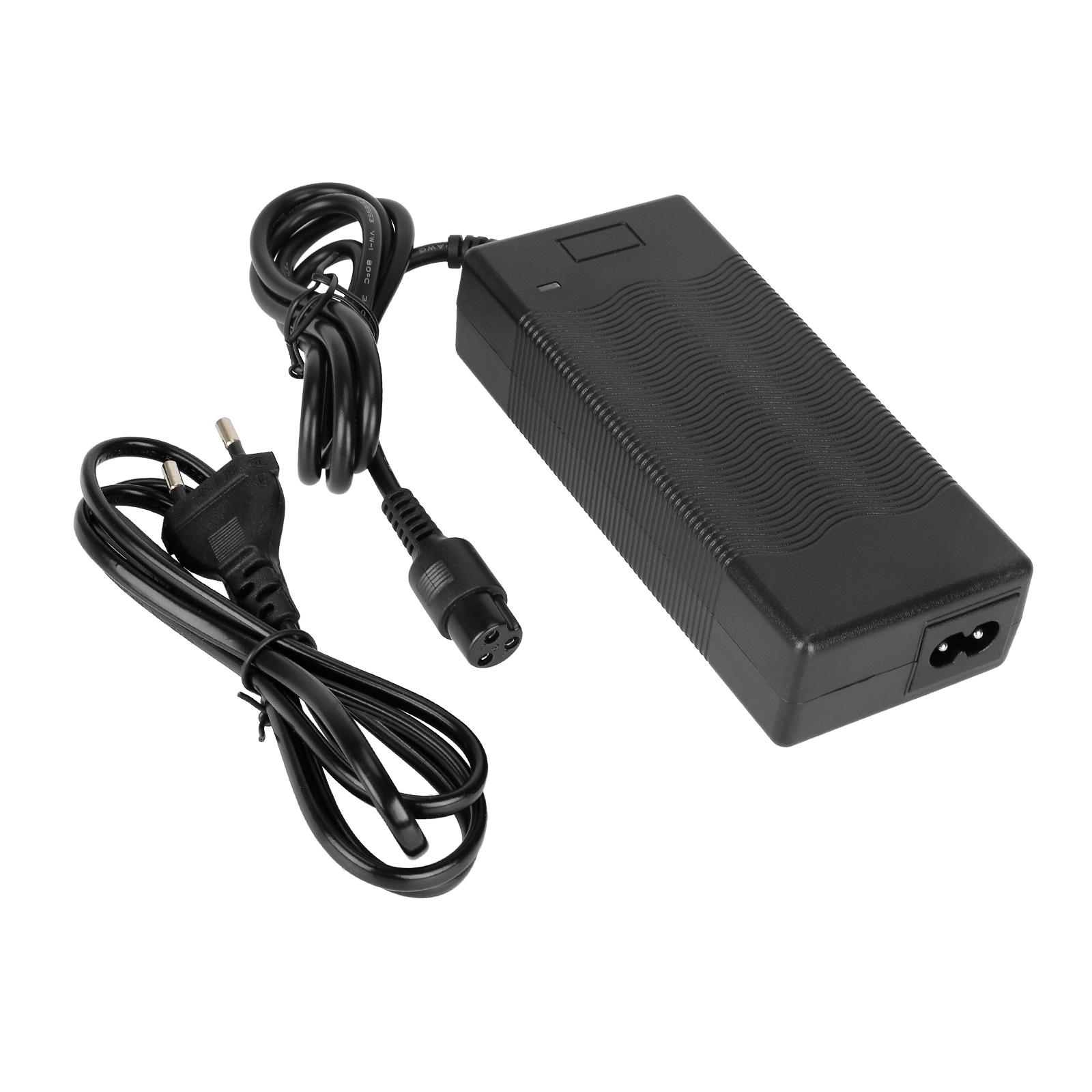 42V 2A   Adaptateur pour Trottinette Électrique Auto-équilibrée   3 Broches en Ligne pour Batterie Lithium 36V