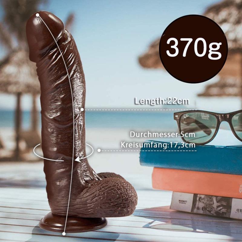 Realistic Silicone Dildo Large Dildo Sex Toy for Women with Thick Glans Real Dong with Powerful