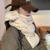 Cute puppy embroidered scarf women's autumn and winter warm versatile knitted scarf