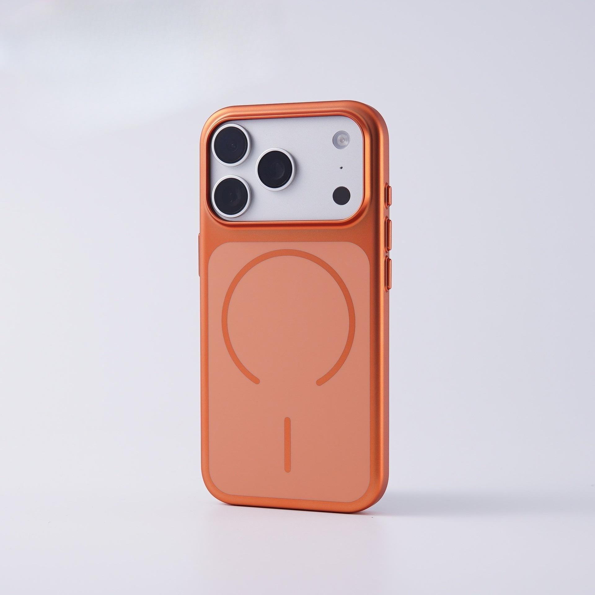 Applicable to iPhone17PROMAX Skin Sense Fine Ring Magnetic Mobile Phone Case Apple 16 Excimer Advanced Sense Protective Case iPhone 17