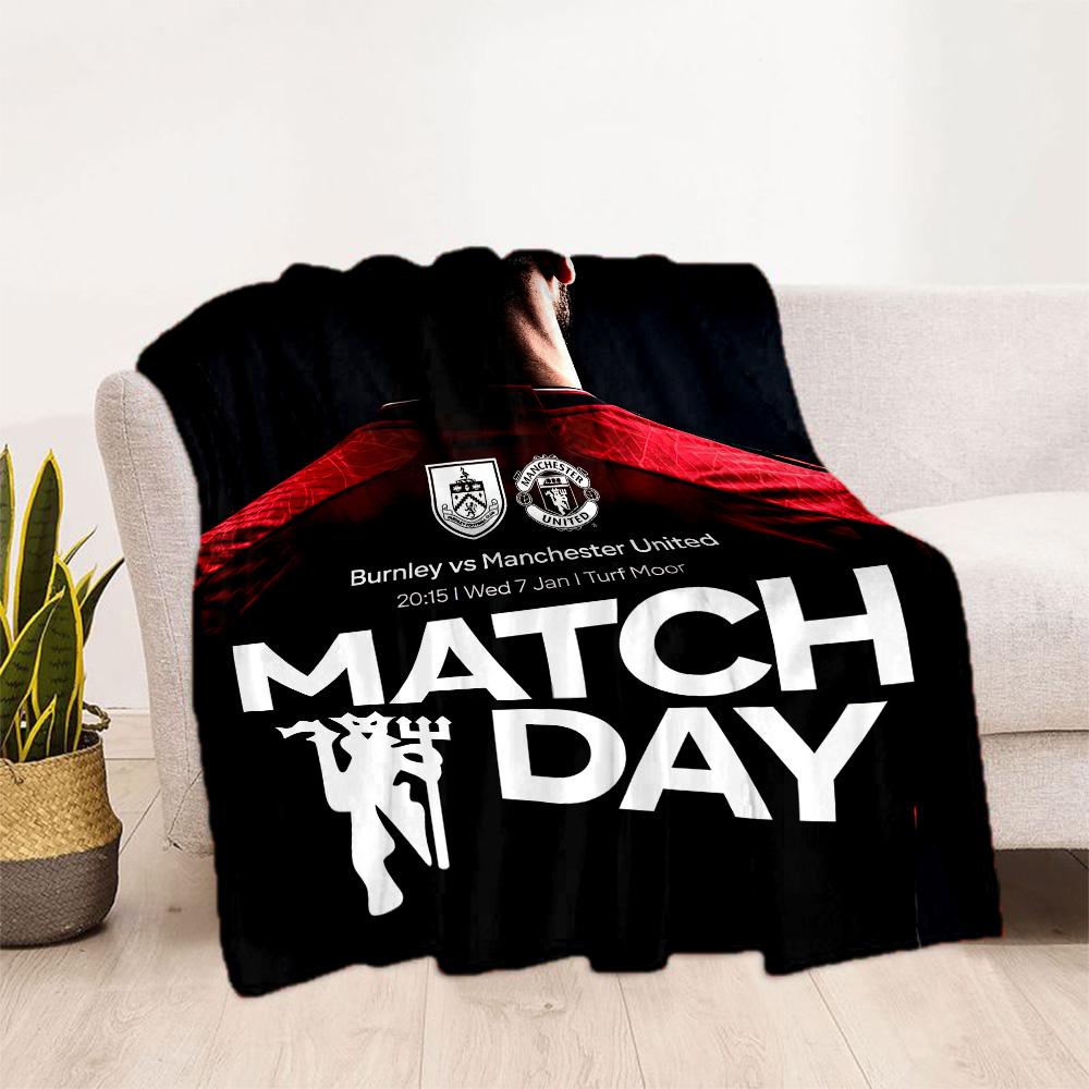 Manchester Blanket Soft Cozy Great For Livingroom Sofa Office Chair For All Seasons Digital Print Gift For Travel Home Birthdays