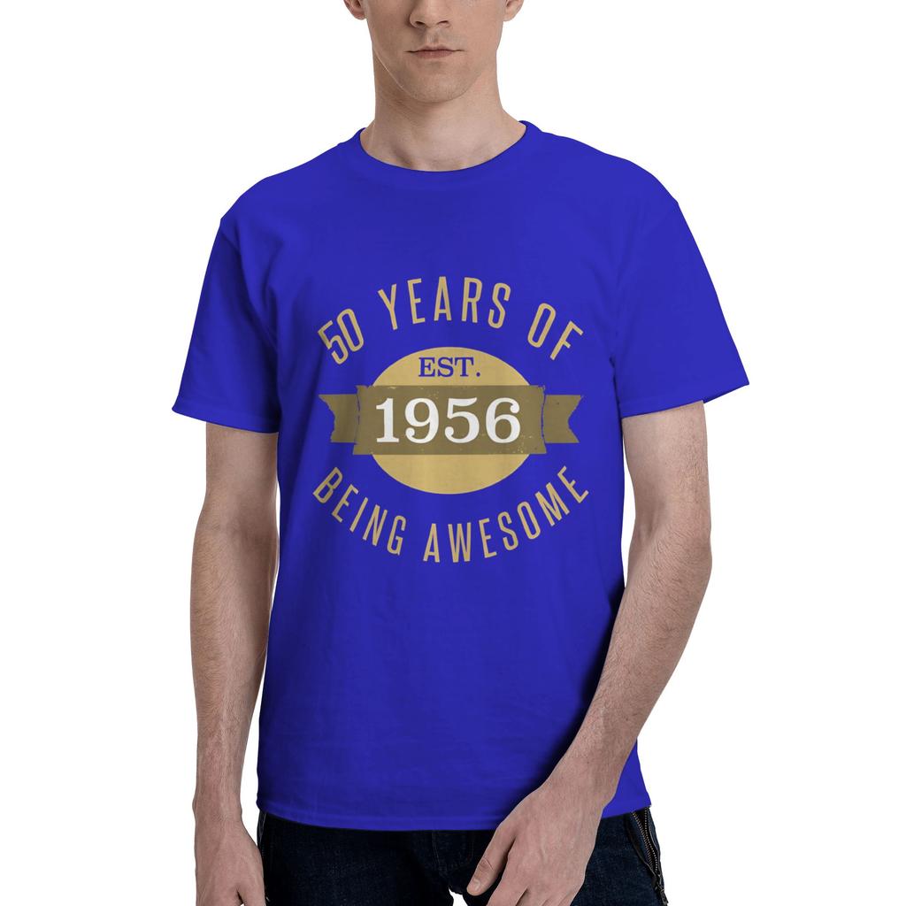 Established 1956 Mens T Shirts 70 Birthday Unique Tees Short Sleeve Crewneck Cotton New Arrival Tops TShirt