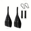 YX Bauchmuskel-Schlaufen (Naturkautschuk PVC 30 cm Durchmesser) Schwarzer Unisex Bauchmuskel-Trainings-Fitness-Hängeschlinge Core-Workout-Unterstützung