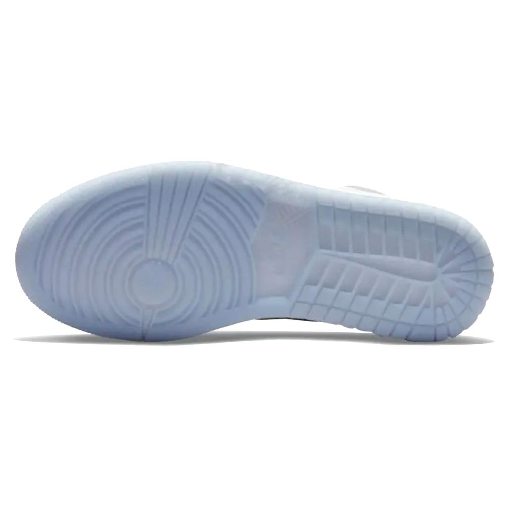 Jordan Air Jordan 1 Abrasion Resistant Breathable Low Top Vintage Basketball Shoes Unisex White Blue DC0774-105(Team1083-)