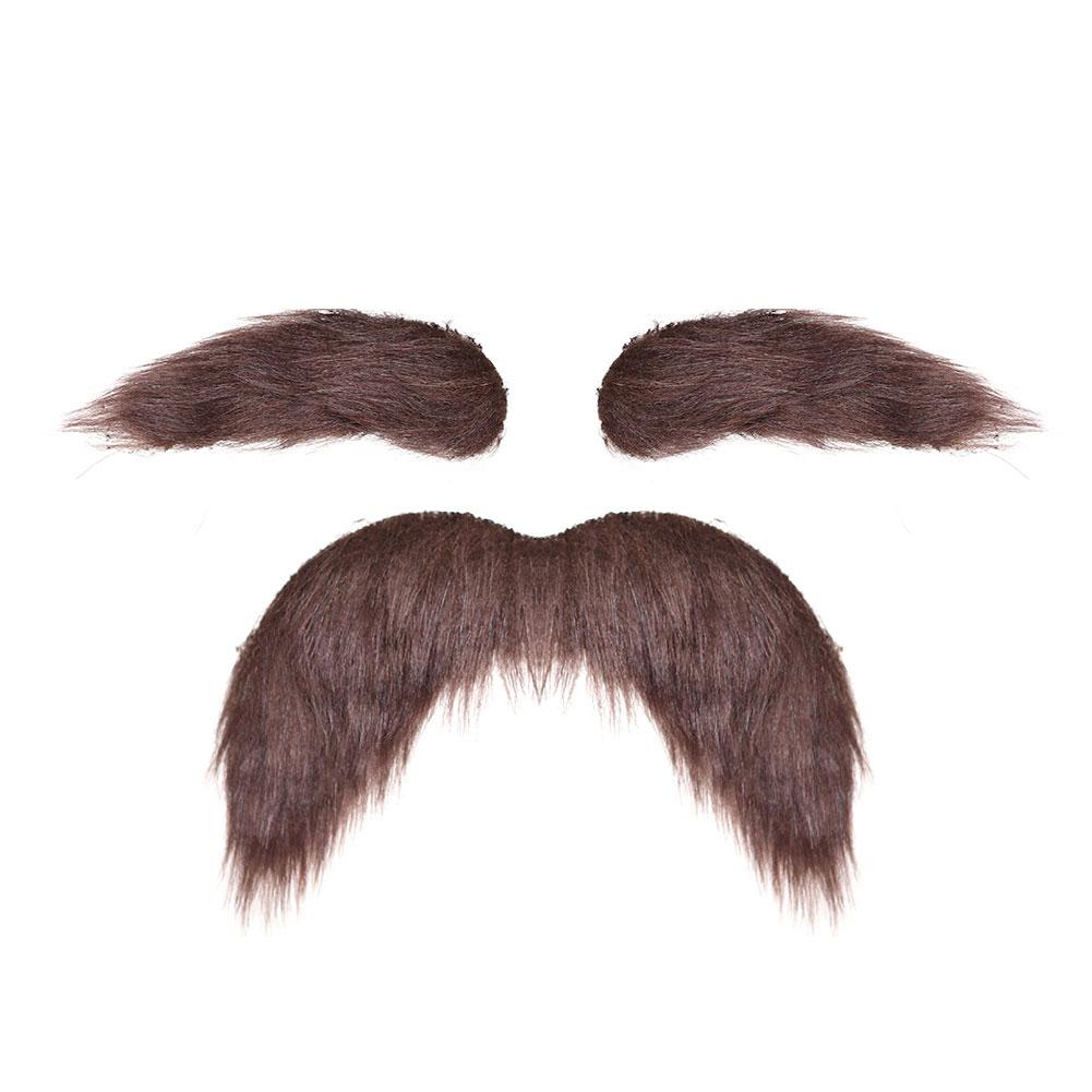Halloween Simulation Fake Beard Eyebrows Santa Claus Beard Black Big Beard Party Dress Up