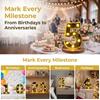 Gold 16CM Letters Lights Creative Mirror-Shaped Golden Numbers Led Lights Battery Powered Luminous Atmosphere Lamp