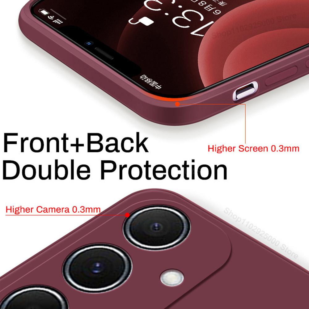 For Samsung A55 A15 A54 Case Soft Liquid Silicone Phone Cases For Samsung Galaxy A55 A15 A54 5G Shockproof Cover For Samsung A55