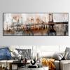 Vintage Golden Gate Bridge Canvas Painting Landscape Posters and Prints Wall Art Pictures Living Room Home Decor No Frame