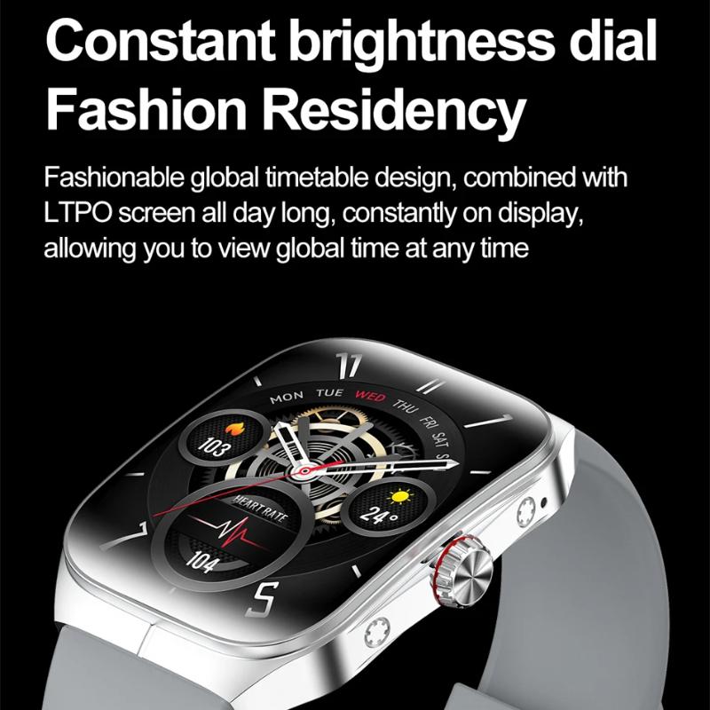 2025 New 1.95 Inch Ultra HD Smart Watch Men GPS Tracking Bluetooth Call NFC Heart Rate Sports Fitness Women Smart Watch for OPPO