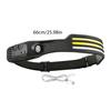 Rechargeable LED Head Torch Headlamps Camping Headlight with Motion Sensors Control Waterproof Head Light for Running