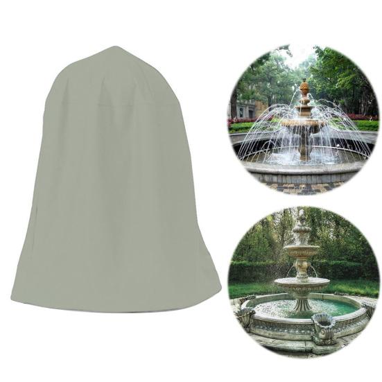 Waterproof Fountain Protector with Drawstring Simple Installation Reusable Oxford Cloth Garden Statue